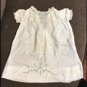 Vintage hand embroidered baby dress